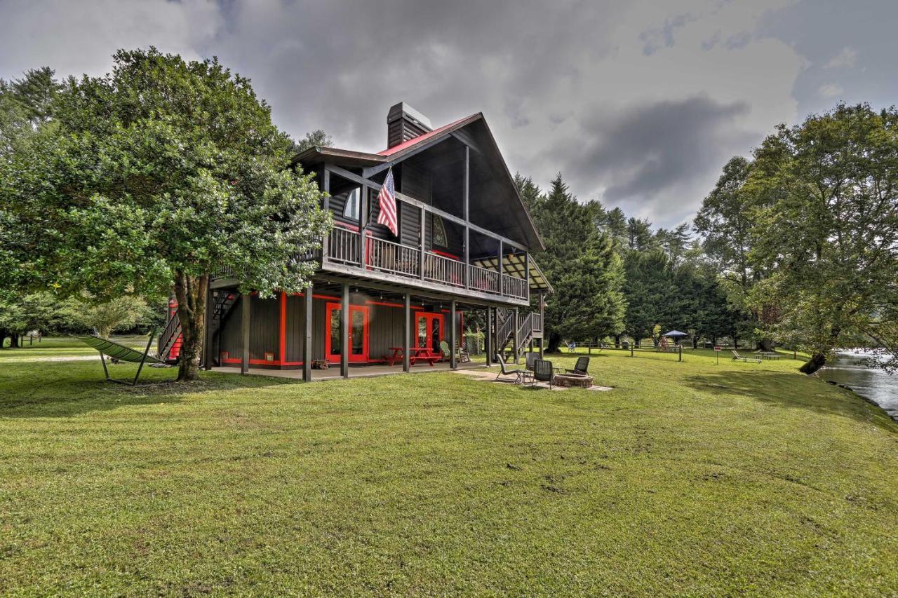 Rivers Edge - Ultimate Riverfront Getaway Hayesville Exterior foto